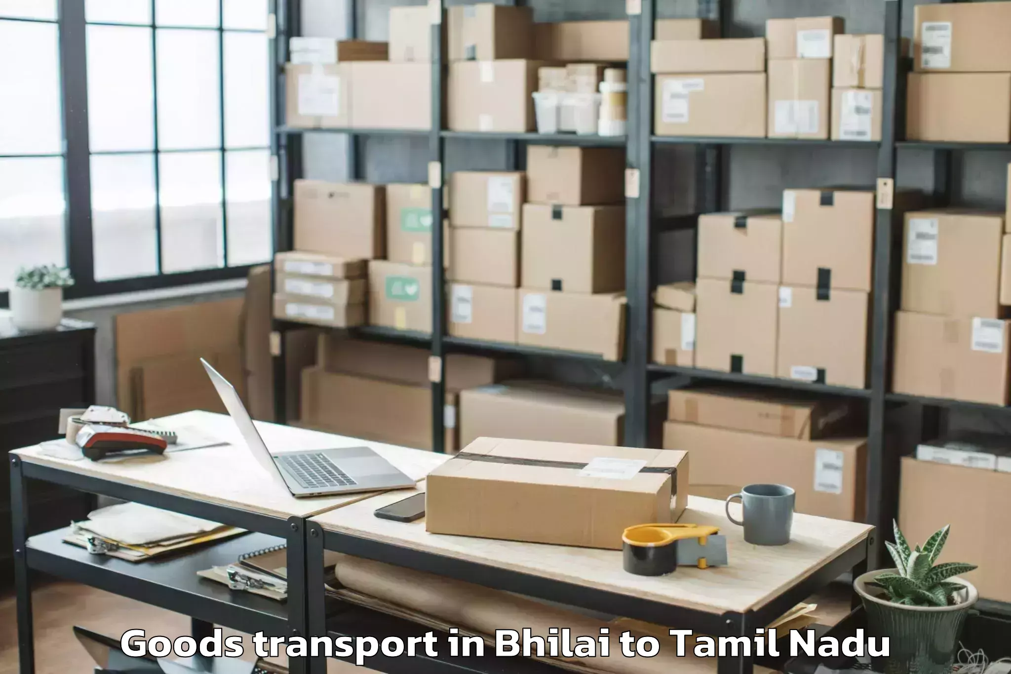 Comprehensive Bhilai to Pochampalli Goods Transport